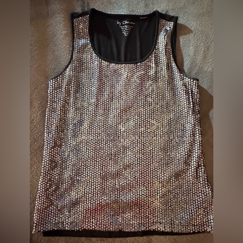 EUC: CHICO’S Sequined Tank